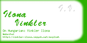 ilona vinkler business card